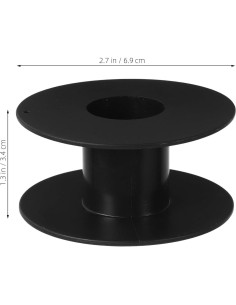 Organizador de Cables GLEAVI 4 Pcs Bobinas Plástico Negro 2