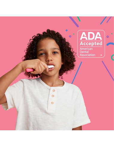 Cepillo de Dientes Eléctrico Quip para Niños Rosa - Temporizador 2 Minutos