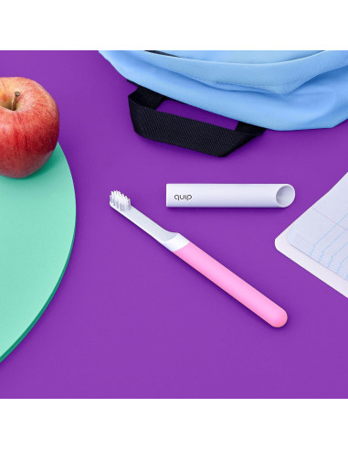 Cepillo de Dientes Eléctrico Quip para Niños Rosa - Temporizador 2 Minutos