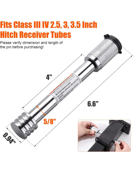 Cerradura de Enganche CZC AUTO 4" para Remolque 5/8"