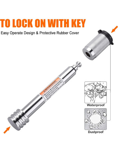 Cerradura de Enganche CZC AUTO 4" para Remolque 5/8"