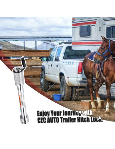 Cerradura de Enganche CZC AUTO 4" para Remolque 5/8"