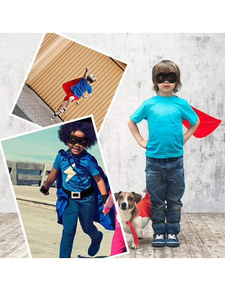 Máscara de Ojos de Superhéroe Negra Joy Join para Niños