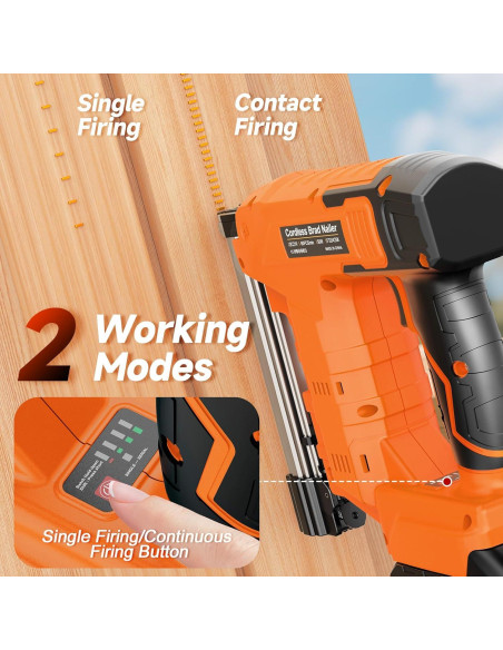 Pistola de Clavos Inalámbrica Labfintom 2-en-1 4.0Ah 18 Gauge