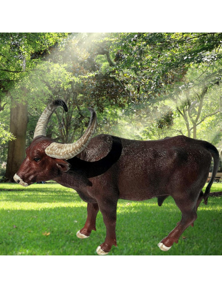 Juguete de Toro Gemini&Genius para Niños - Animal de Granja Realista Juguete de Toro Gemini&Genius para Niños - Animal de Granja Realista