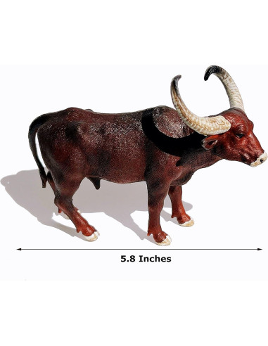 Juguete de Toro Gemini&Genius para Niños - Animal de Granja Realista