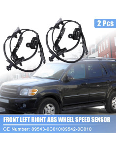 Sensor de Velocidad de Rueda ABS Delantero X AUTOHAUX para Toyota 2