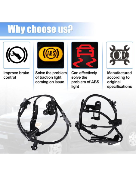 Sensor de Velocidad de Rueda ABS Delantero X AUTOHAUX para Toyota