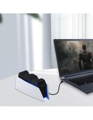 Cargador Dual Rápido Mcbazel para Controladores PS5 USB-C