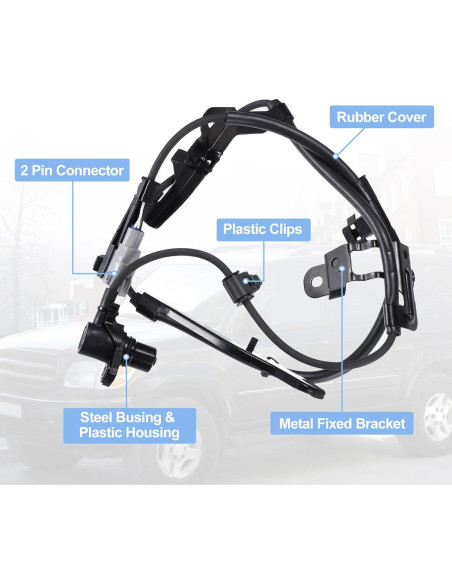 Sensor de Velocidad de Rueda ABS Delantero X AUTOHAUX para Toyota