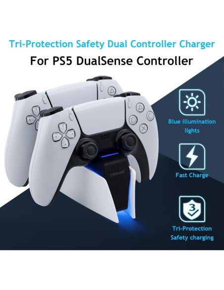 Cargador Dual Rápido Mcbazel para Controladores PS5 USB-C