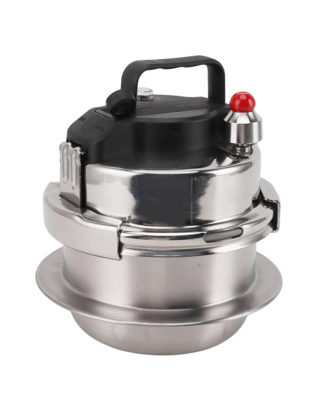 Olla a presión 0.8L acero inoxidable Genérico cocina gas e inducción