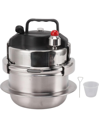 Olla a presión 0.8L acero inoxidable Genérico cocina gas e inducción