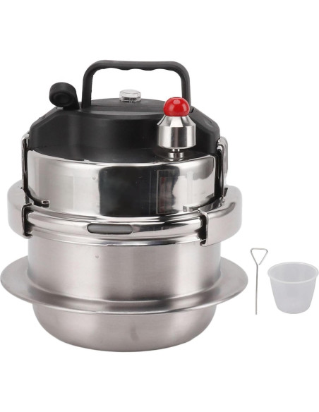 Olla a presión 0.8L acero inoxidable Genérico cocina gas e inducción