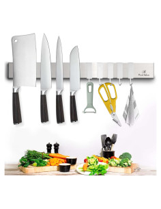 Cinta Magnética para Cuchillos Mount Helicon 40.6 cm Plata