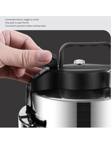 Olla a presión 0.8L acero inoxidable Genérico cocina gas e inducción