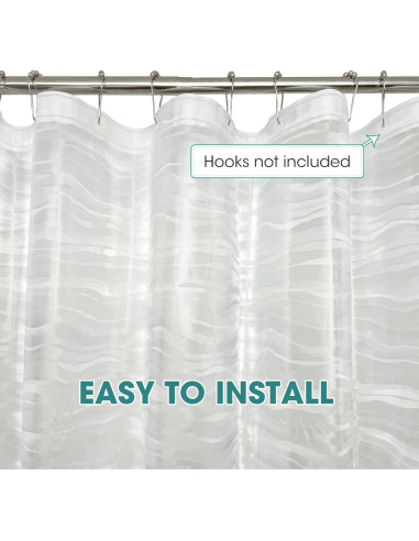 Funda de Ducha PEVA TRIMENGO 178x183 cm Impermeable Ondulada