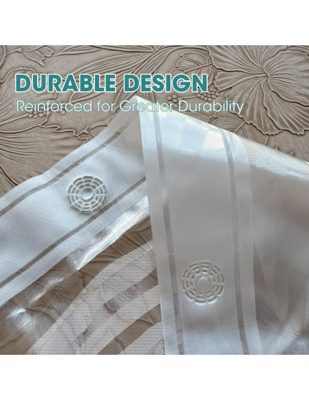 Funda de Ducha PEVA TRIMENGO 178x183 cm Impermeable Ondulada