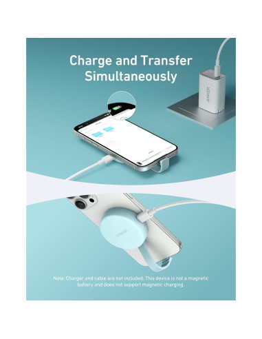 Adaptador USB-C Anker MagGo para iPhone 16/15, Lector SD/TF