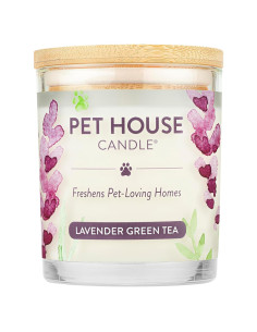 Vela Aromática para Mascotas One Fur All - Lavanda Té Verde - 226g
