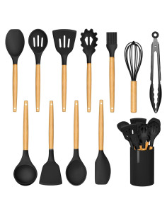 Juego de Utensilios de Cocina de Silicona JOFULBOND 12 Piezas