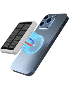 Banco de Energía Solar Magnético 10000 mAh - Carga Rápida Inalámbrica 2