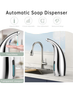 Dispensador Automático de Jabón Sin Contacto Invocar a los Elfos 300ml 2