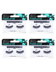 Pestañas Postizas Ardell Natural Lashes 101 - Negro, Reutilizables