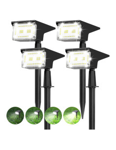 Luces de Spot Solar ZJOJO 40 LEDs IP65 para Exterior 6500K