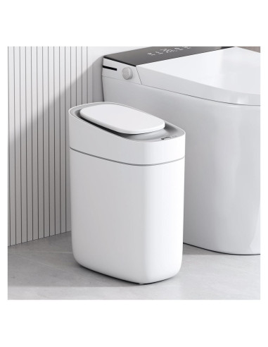 Papelera Automática ELPHECO 9L con Sensor Infrarrojo Blanca