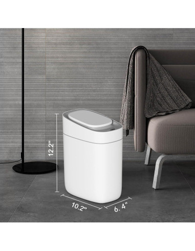 Papelera Automática ELPHECO 9L con Sensor Infrarrojo Blanca