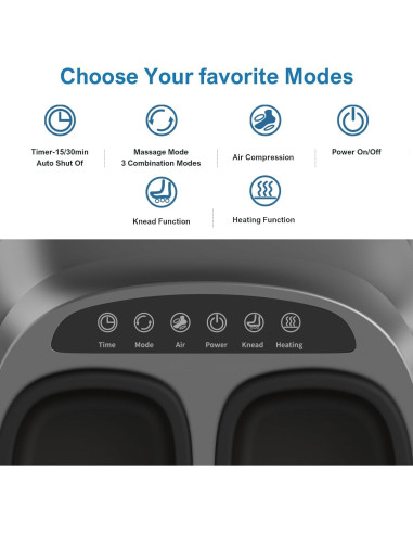 Masajeador de Pies Shiatsu WERTYI con Calor y Control Remoto