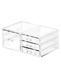 Organizador de Cajones Apilables Cq Acrílico 4 Cajones 17x27.9cm