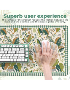 Alfombrilla de Escritorio Grande iCasso Verde 90x40 cm Antideslizante 2