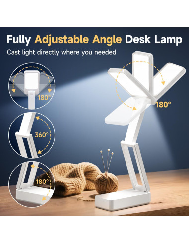 Lámpara de Escritorio Recargable Coolnight 6000mAh 3 Colores