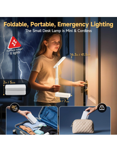 Lámpara de Escritorio Recargable Coolnight 6000mAh 3 Colores