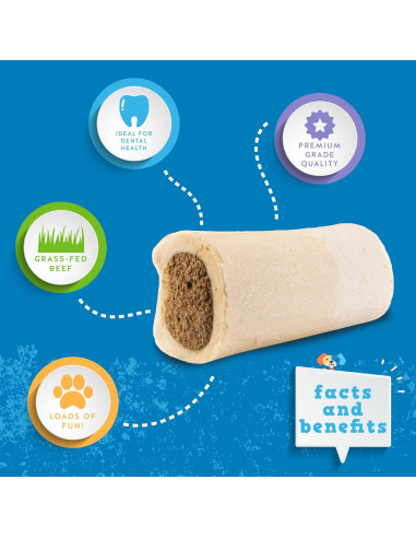 Huesos Rellenos para Perros Jack&Pup - Paquete de 3 Sabores