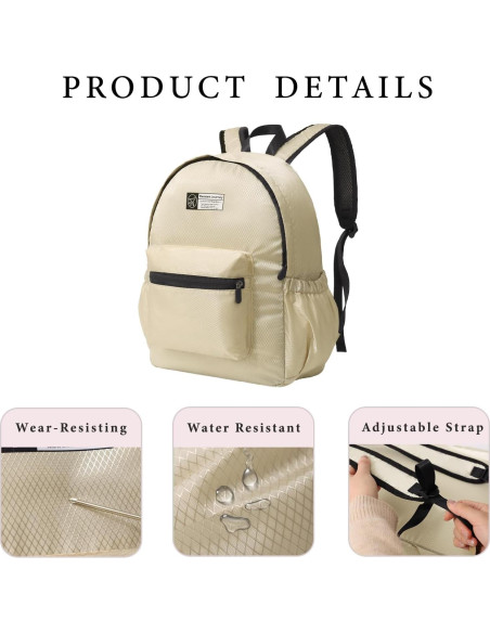 Mochila Plegable Ligera 15L Verde - Resistente al Agua