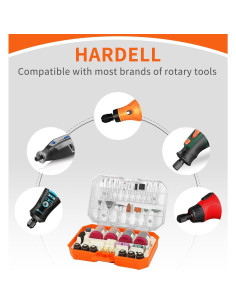 Kit de Accesorios para Herramienta Rotativa HARDELL 227 Piezas 2