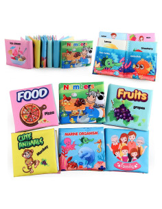 Libro Suave para Bebés Koo-dib 6 Páginas 10x10 cm