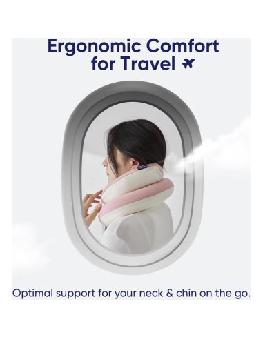 Almohada de Cuello Vesta P222 Espuma Memoria Rosa Celestial