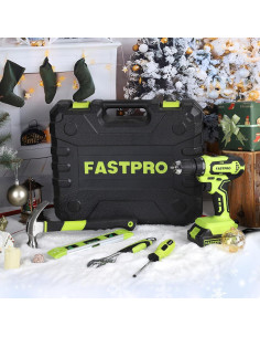 Juego de Herramientas 177 Piezas FASTPRO con Taladro 20V 2