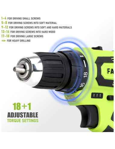 Juego de Herramientas 177 Piezas FASTPRO con Taladro 20V