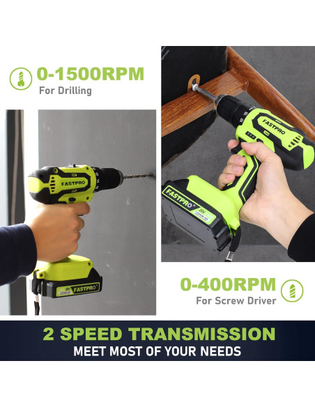 Juego de Herramientas 177 Piezas FASTPRO con Taladro 20V