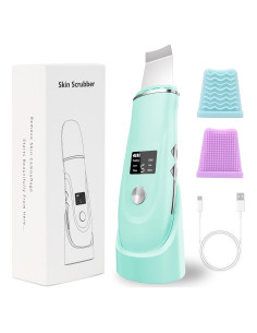 Espátula Facial Skin Scrubber QYCSL 4 en 1 Cuidado Piel Verde