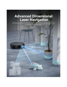 Aspiradora Robot Kokaidia DL30 Pro 2 en 1 con Mopa, 9000Pa 2