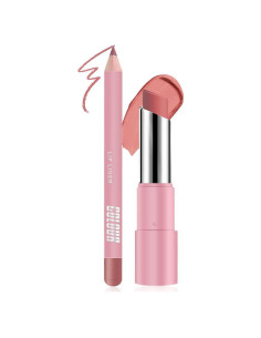 Kit de Labios 2 en 1 CAKAILA Mate Marrón Nude - Lápiz Labial y Delineador