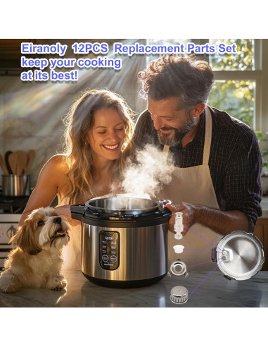 Set de 12 Piezas Sello de Válvula Flotante Eiranoly para Instant Pot