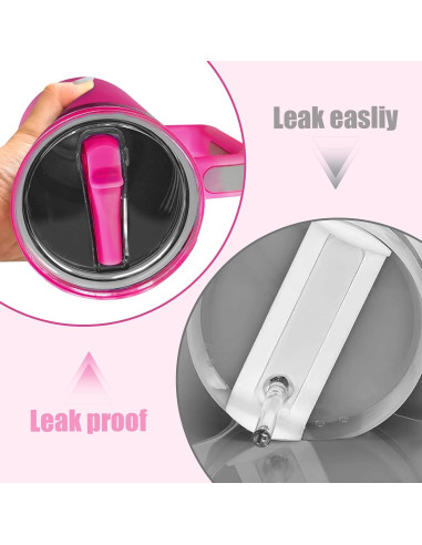 Tapa de Popote Morla para Vaso Stanley 40 oz/64 oz - Fucsia 2-Pack