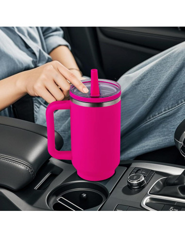 Tapa de Popote Morla para Vaso Stanley 40 oz/64 oz - Fucsia 2-Pack